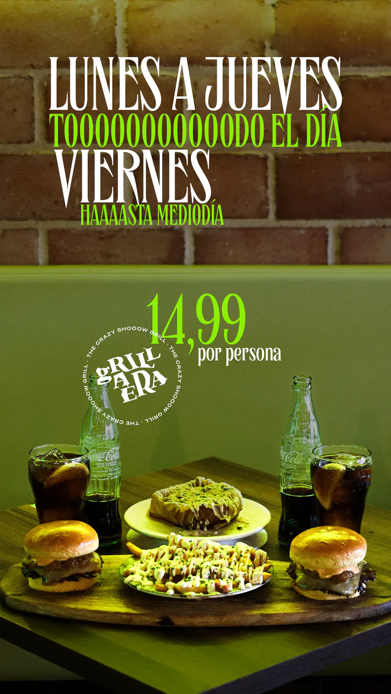 14,99 POR PERSONA